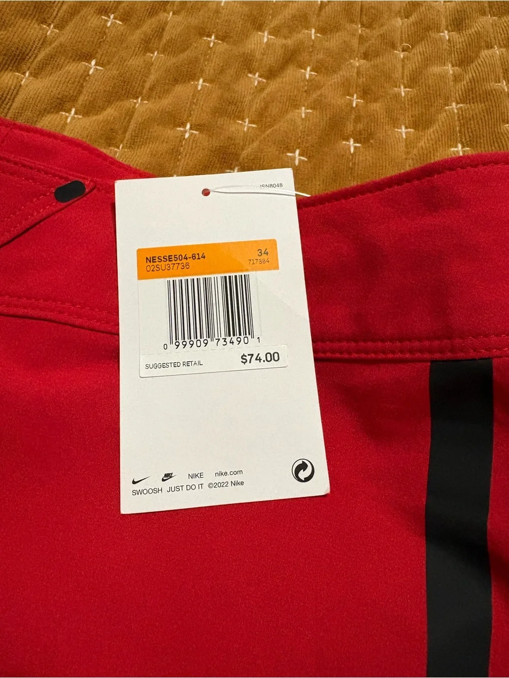 Nike Men's Red Swim Trunks
